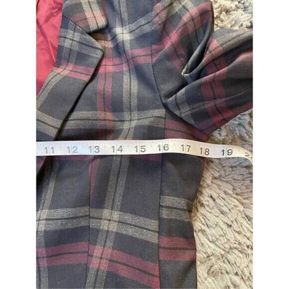 NWT express plaid womens blazer size 10 work office chic - Picture 5 of 7